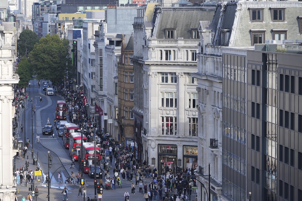 Oxford Street a Londra, il 17 settembre 