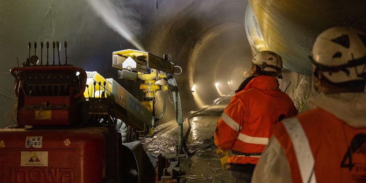 I lavori al tunnel Maddalena a Chiomonte (TELT)