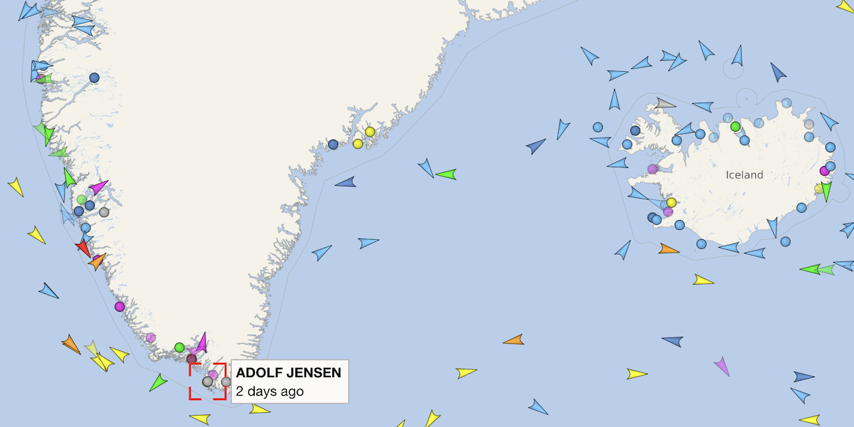 La posizione della nave al momento dell'affondamento (dal sito specializzato VesselFinder)