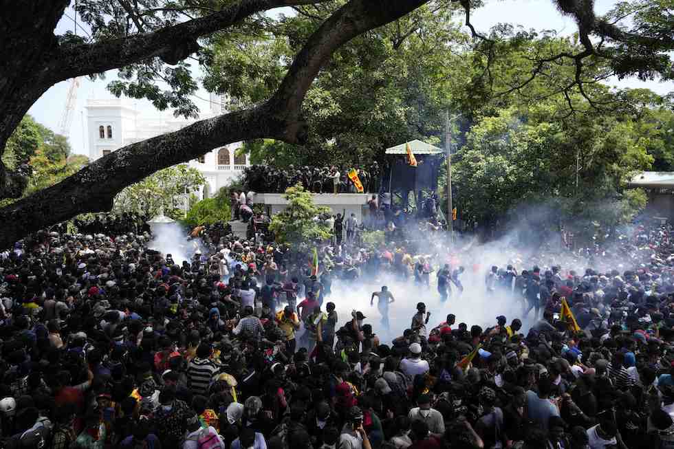 Le proteste del 2022 a Colombo, la capitale dello Sri Lanka