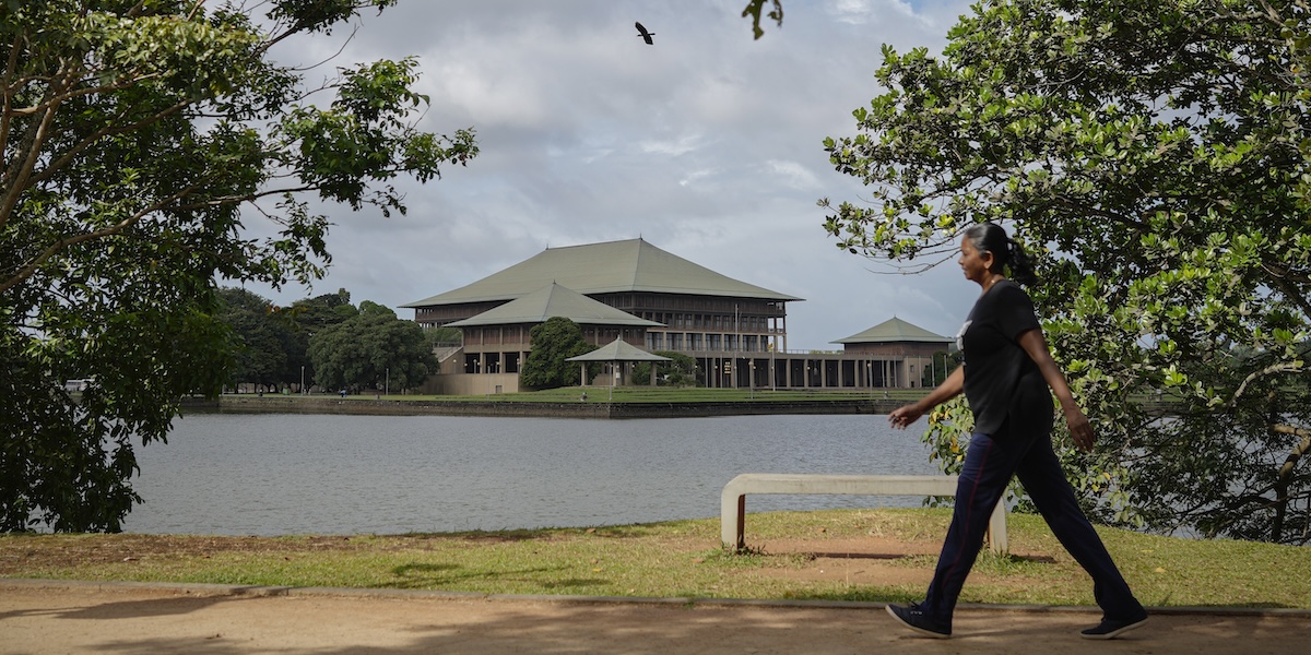 Il palazzo del parlamento dello Sri Lanka