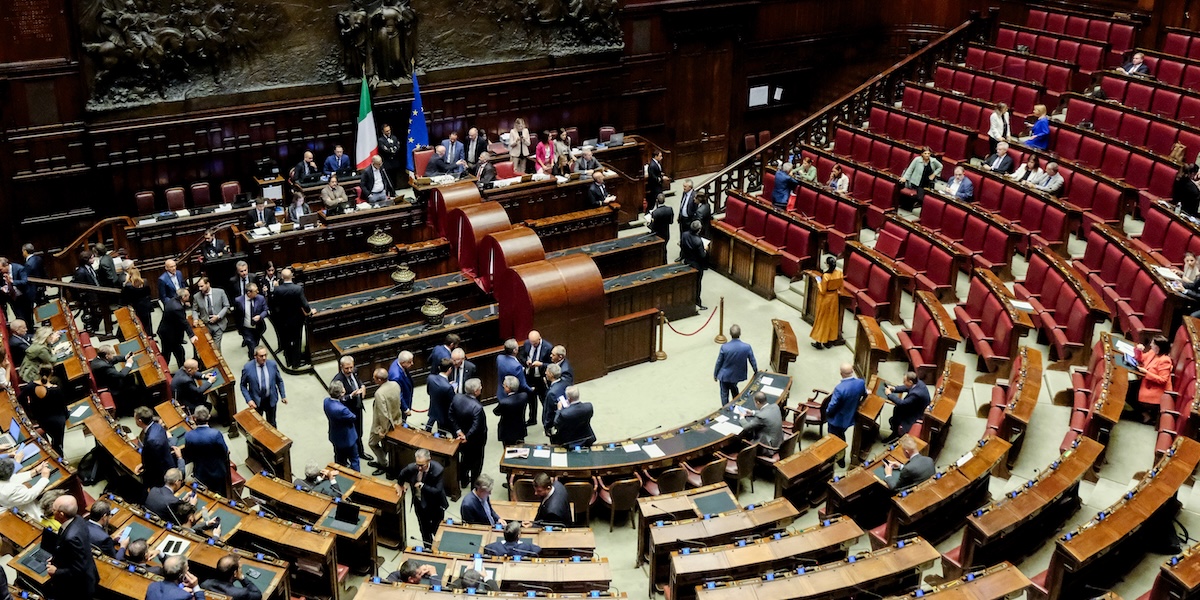 La Camera durante il voto, il 26 Settembre