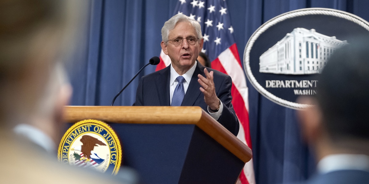 Il procuratore generale Merrick Garland, il 24 settembre