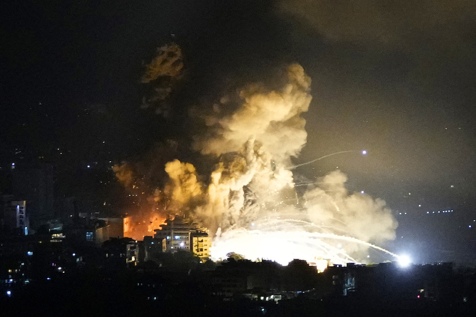 Bombardamenti israeliani a Beirut sabato 28 settembre