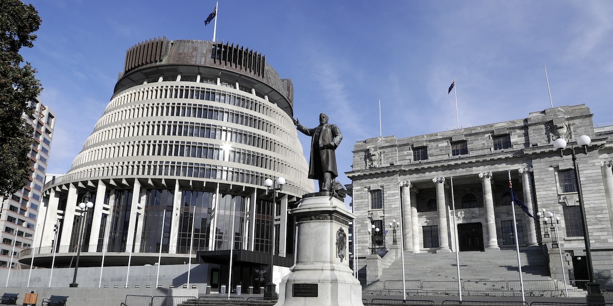 Il parlamento della Nuova Zelanda a Wellington (AP Photo/ Mark Baker)