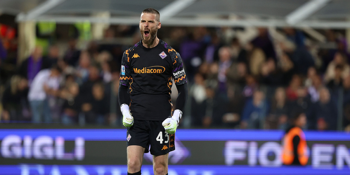 David De Gea, 33 anni, gioca nella Fiorentina da quest'estate (Gabriele Maltinti/Getty Images)