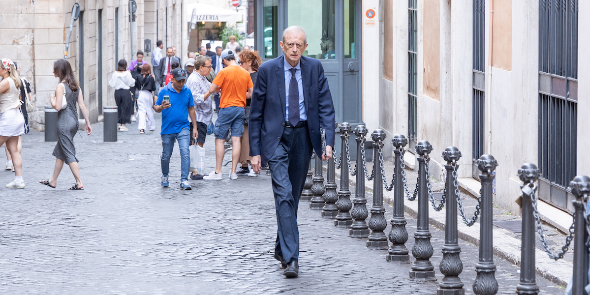 Piero Fassino fuori da Montecitorio, Roma, 11 giugno 2024 (©Matteo Nardone/Pacific Press via ZUMA Press Wire)