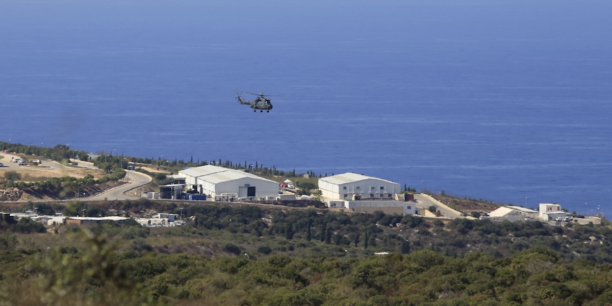 La base di Naqura, in Libano (AP Photo/Bilal Hussein, File)