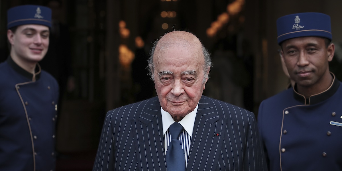 Mohamed Al Fayed nel giugno 2016