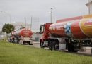 Camion di carburante diretti al porto di Tampa l'11 ottobre