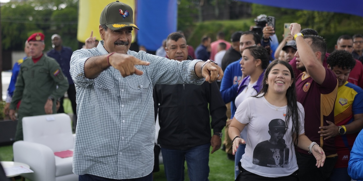 Il presidente venezuelano, Nicolás Maduro, durante un evento dell'ala giovanile del suo partito socialista, il 12 settembre a Caracas