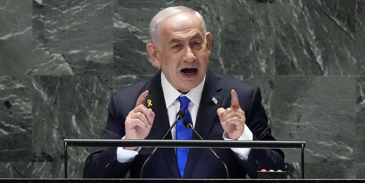 Il primo ministro israeliano Benjamin Netanyahu (AP Photo/Richard Drew)