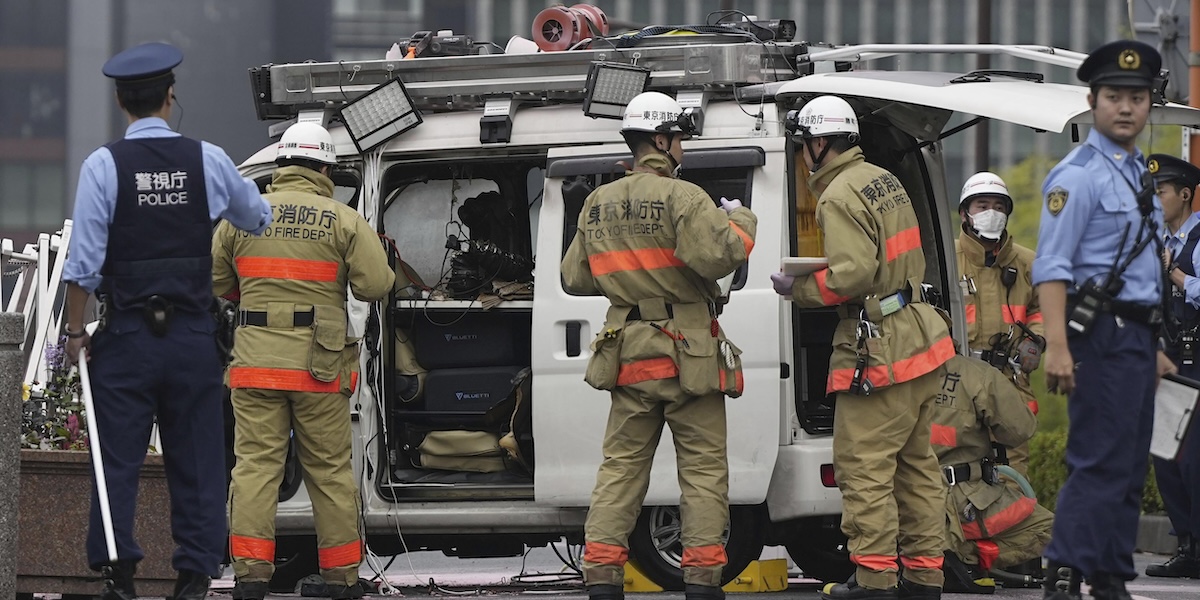 L'auto dell'attentatore (Kyodo News via AP)