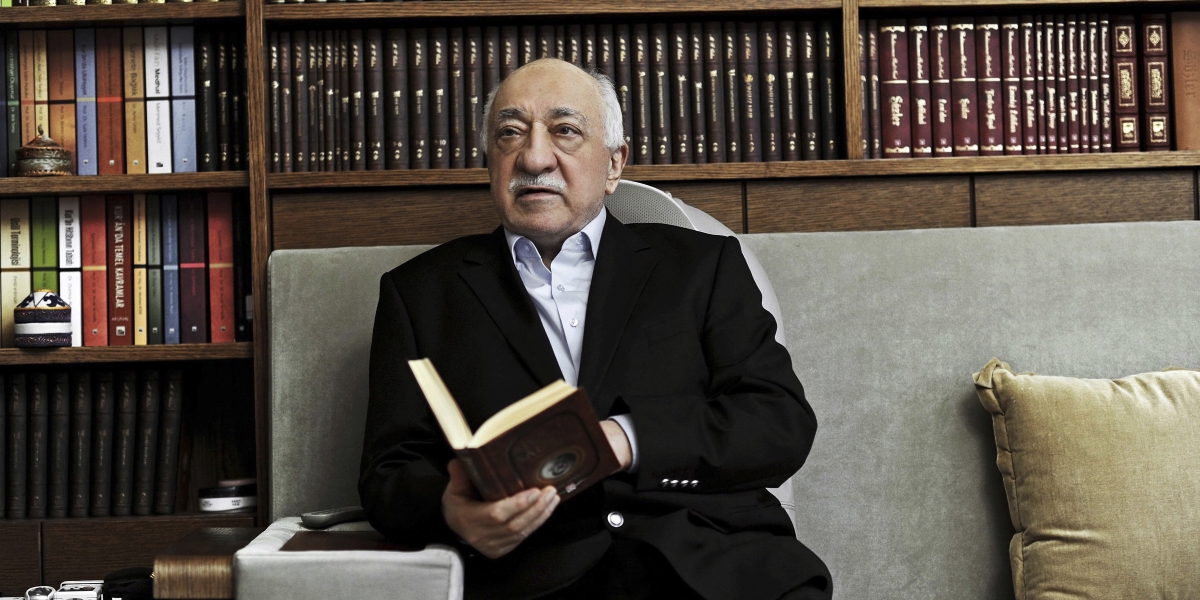 Fethullah Gülen nel 2014 nella sua casa in Pennsylvania, negli Stati Uniti (AP Photo/Selahattin Sevi)