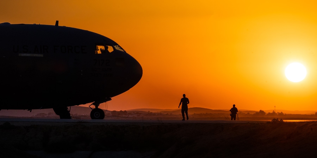 Un aereo statunitense nella base di Ramat David, una di quelle su cui le persone arrestate avrebbero raccolto informazioni per conto dell'Iran (U.S. Air Force/ZUMA Press Wire)