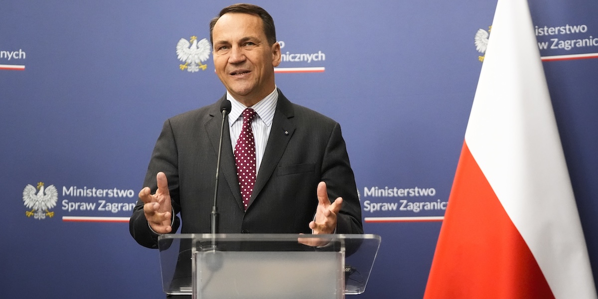 Il ministro degli Esteri polacco, Radosław Sikorski lo scorso 12 settembre