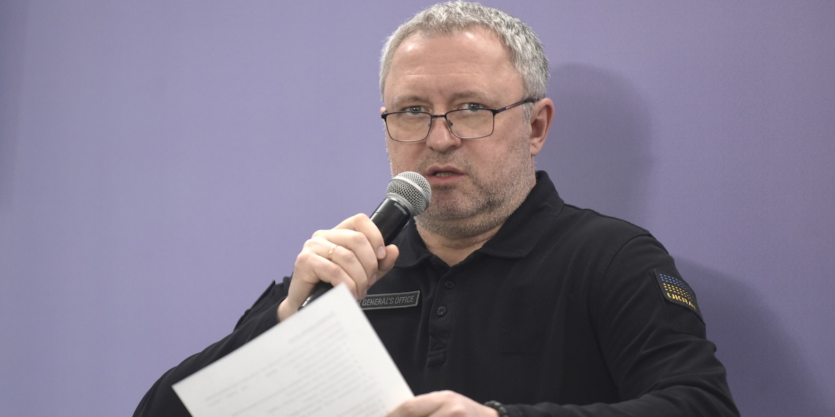 Andrii Kostin durante un incontro a Kiev, lo scorso 12 settembre