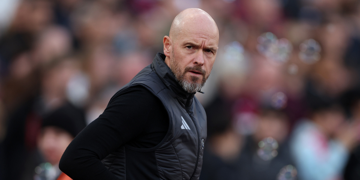 Erik ten Hag, 54 anni, era al Manchester United dall'estate del 2022 (Eddie Keogh/Getty Images)