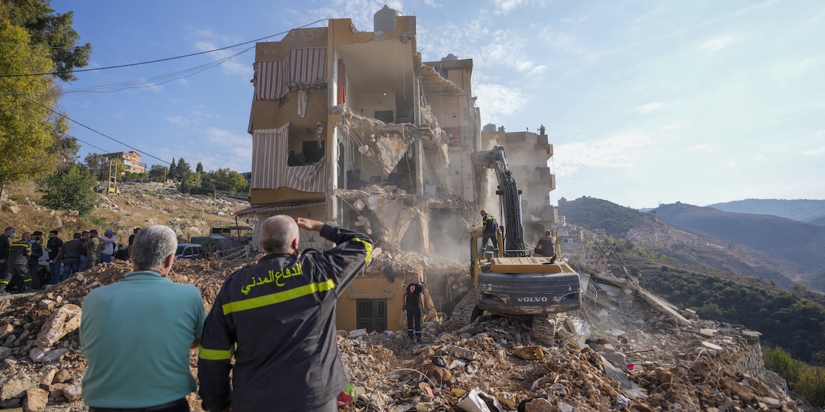 Un edificio bombardato