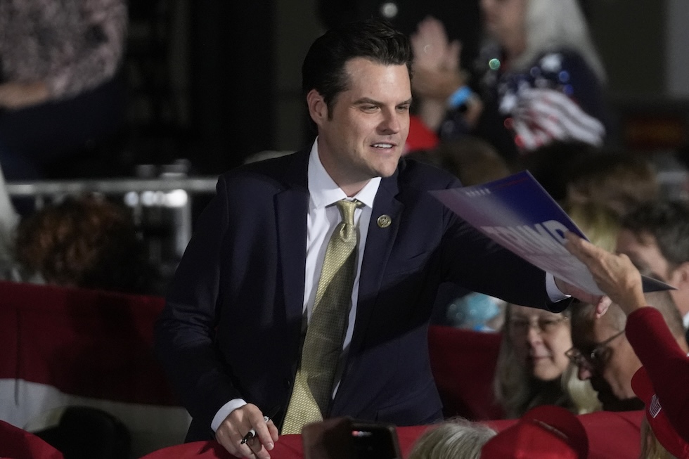 Matt Gaetz, il 4 novembre ad Atlanta 