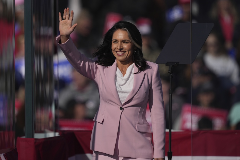 Tulsi Gabbard, il 3 novembre a Lititz, in Pennsylvania 