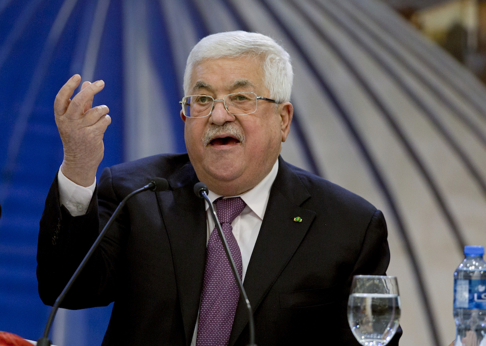 Mahmoud Abbas, il presidente dell'Autorità palestinese, in una foto del 2020