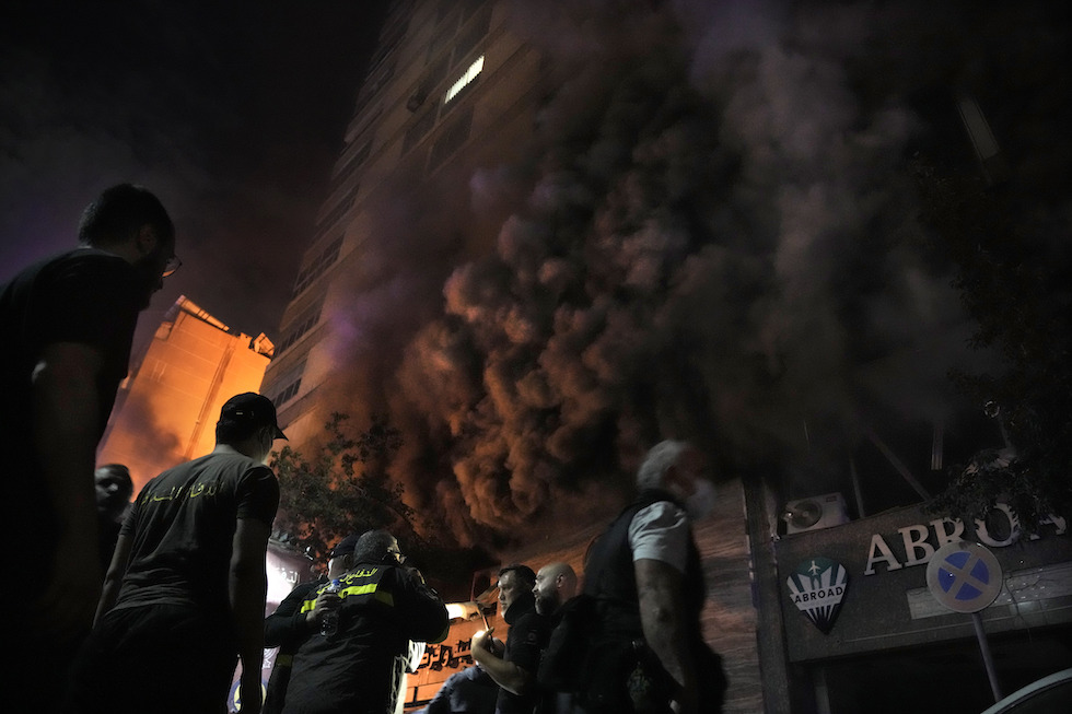 L'incendio a Mar Elias 