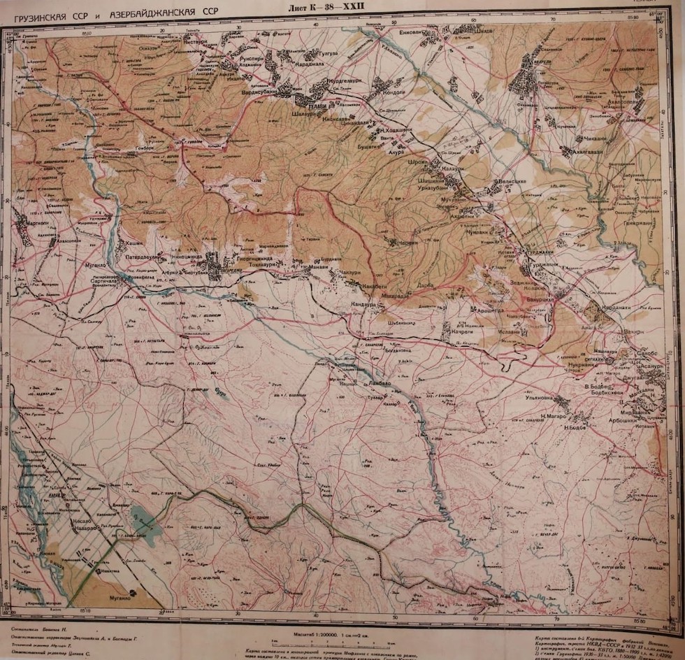 La mappa del 1936-38