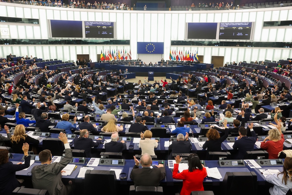 La sessione plenaria del Parlamento Europeo, a Strasburgo, in Francia, lo scorso ottobre