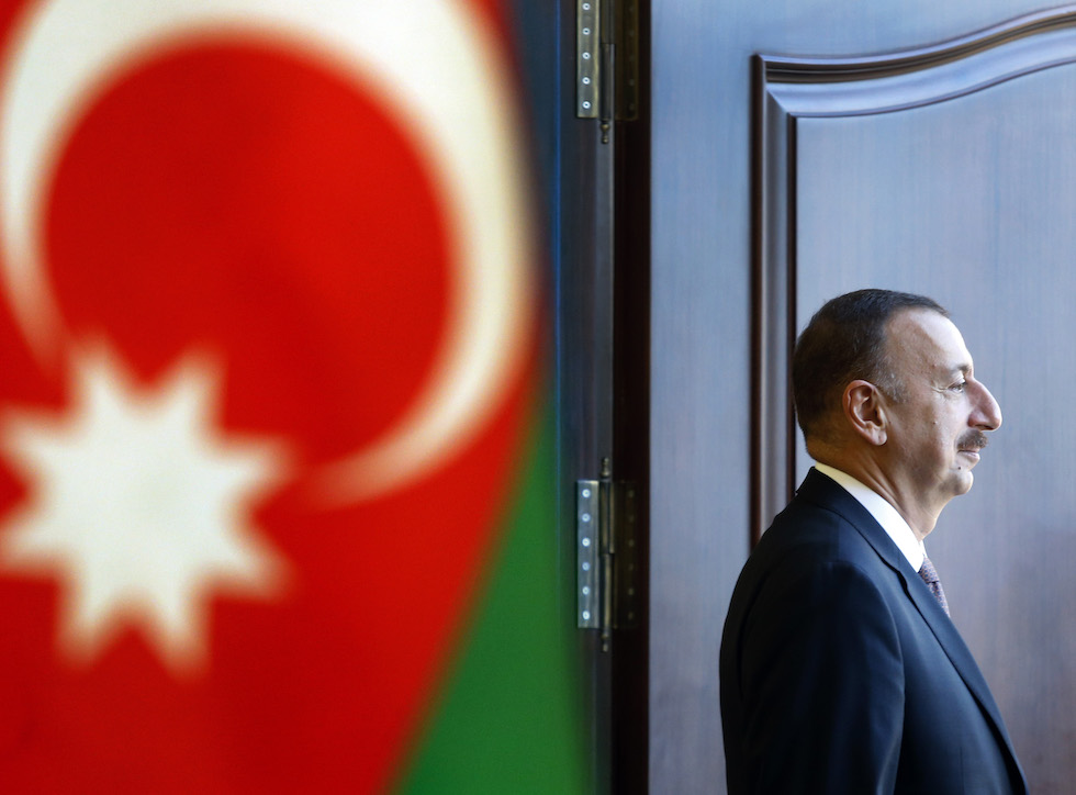 Ilham Aliyev nel 2013 (AP Photo/Sergei Grits)