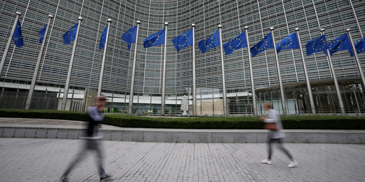 Il palazzo della Commissione Europea a Bruxelles (AP Photo/Virginia Mayo)