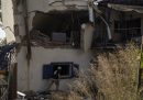 Una casa danneggiata nel kibbutz Manara, il 28 novembre