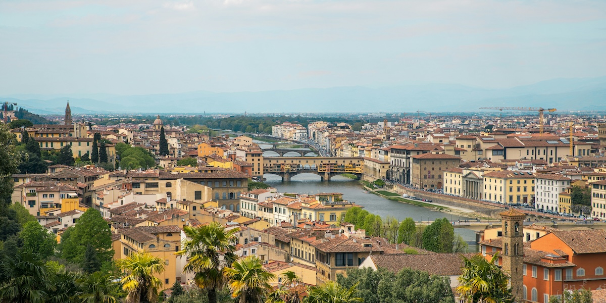 Ponte Vecchio visto dall'alto