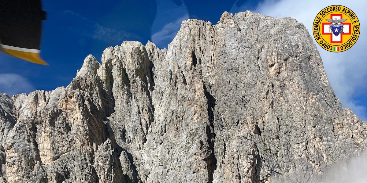 Un'immagine delle ricerche di un escursionista sul Gran Sasso effettuate dal Soccorso Alpino lo scorso settembre (ANSA/ CNSAS)