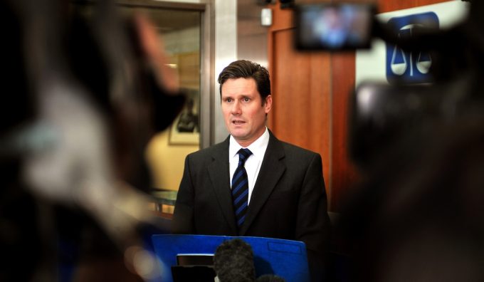 Keir Starmer quand'era procuratore generale, nel febbraio del 2010 a Londra